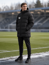 Parka de invierno en modelo